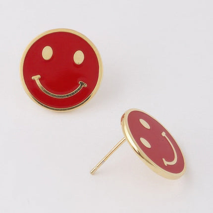 Smiley Face Stud Earrings