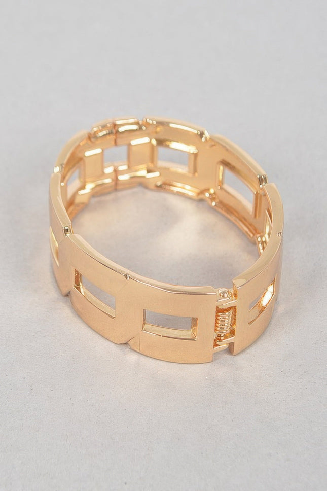 Polished Chain Metal Bracelet