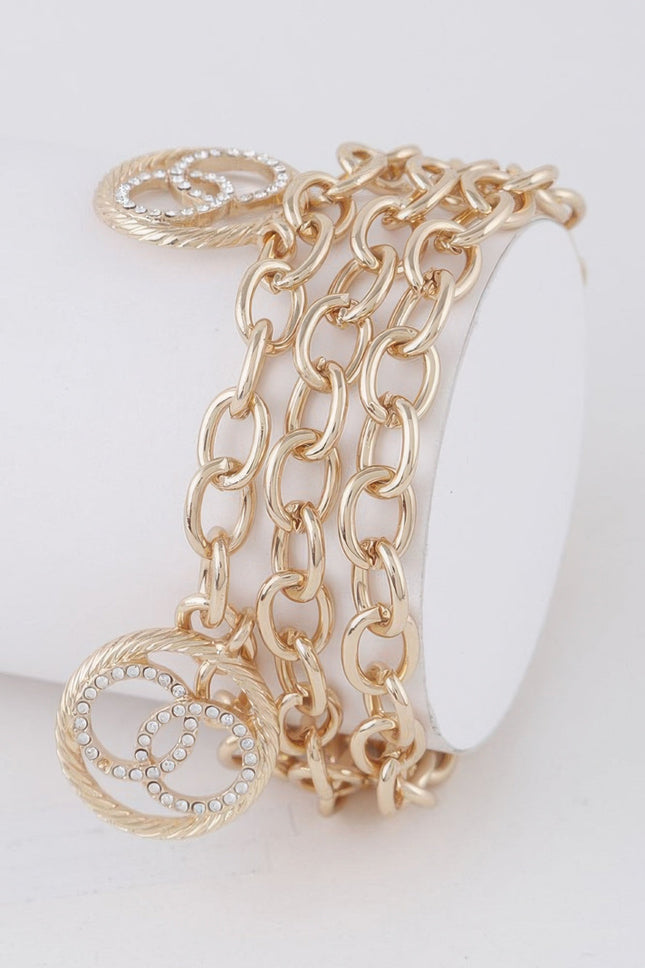 Multi OO Charm Bracelet