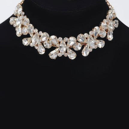 AB Stone Earrings & Necklace Set