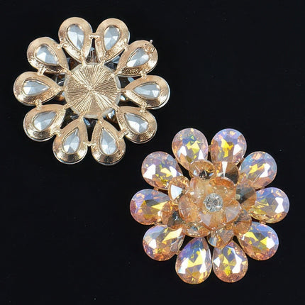 Rhinestone Studded Statement Earrings