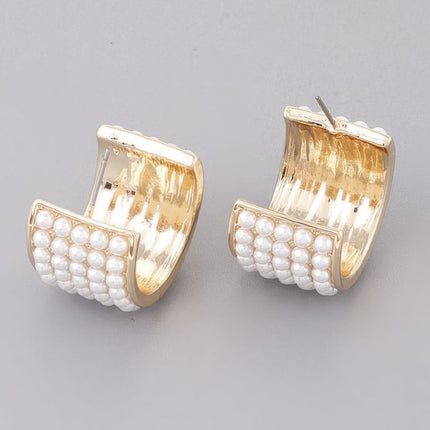 Rhinestone Huggie Earrings