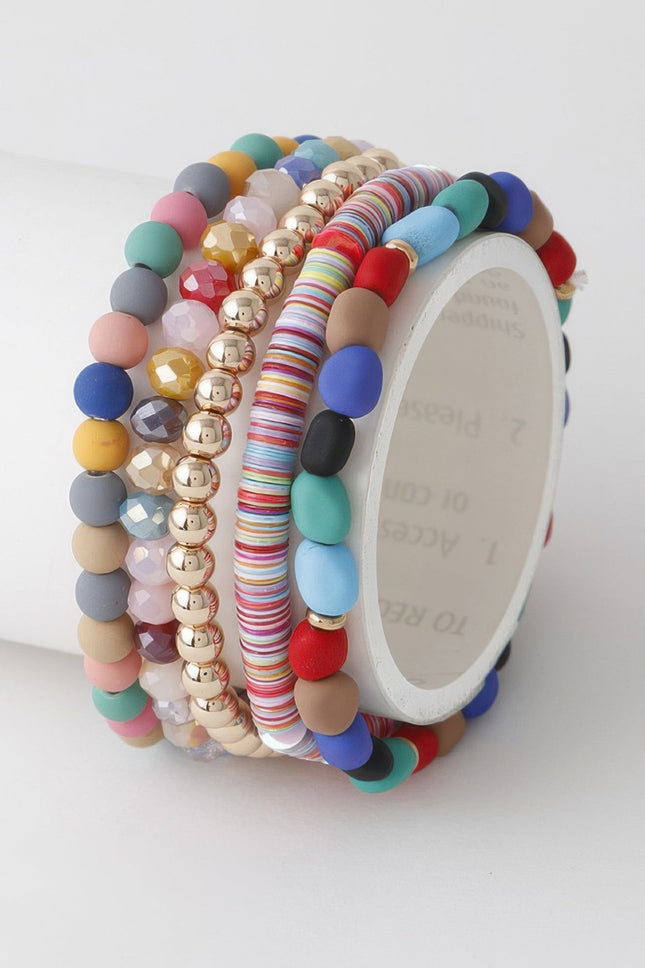 Bead & Crystal-Style Accent Bracelet