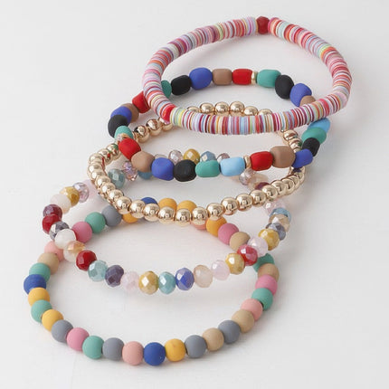 Bead & Crystal-Style Accent Bracelet