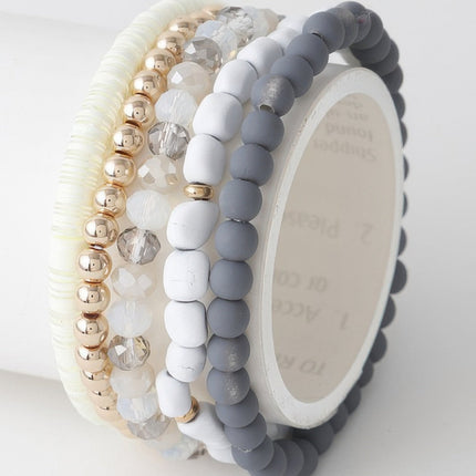 Bead & Crystal-Style Accent Bracelet