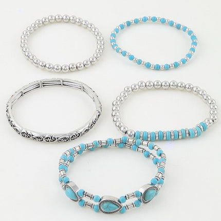 Antique-Style Teardrop Beaded Bracelet