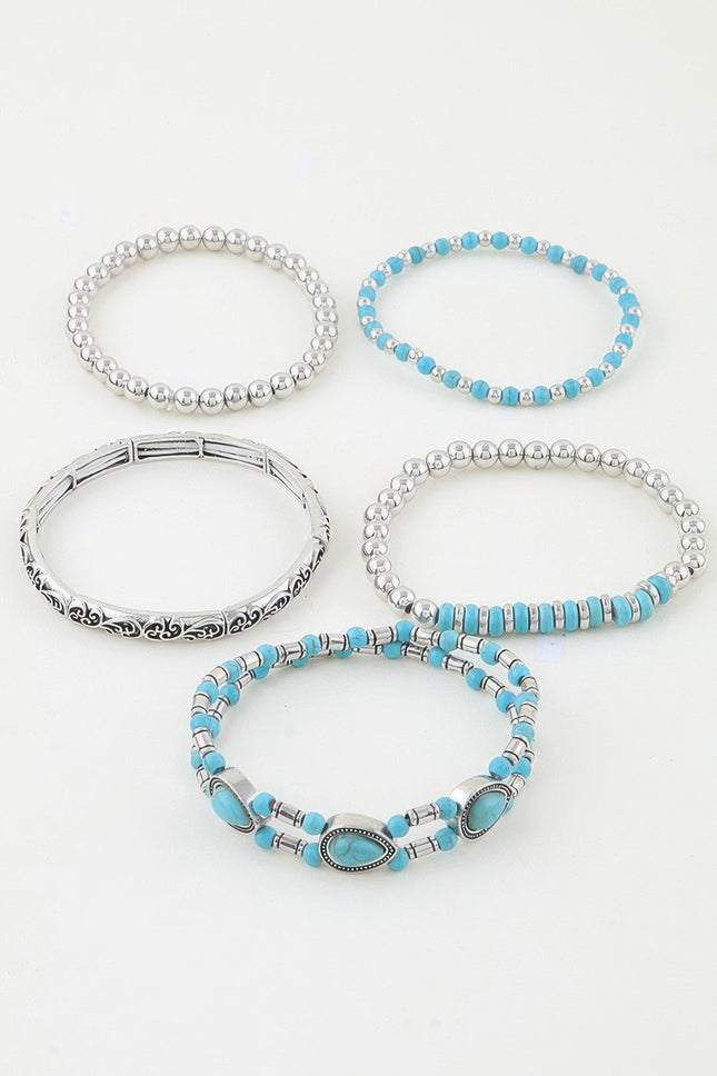 Antique-Style Teardrop Beaded Bracelet
