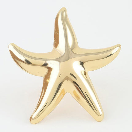 Polished Starfish Statement Ring