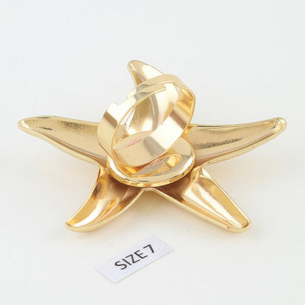 Polished Starfish Statement Ring