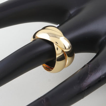 Polished Intertwined Band Ring