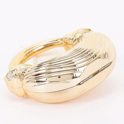 Mini Textured Acrylic Clutch with Chain