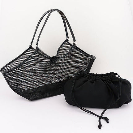Mesh Tote Bag with Removable Liner