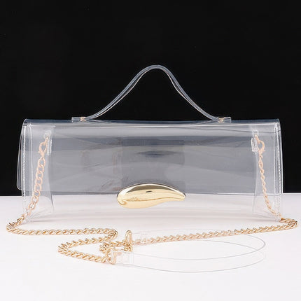 Transparent Top-Handle Bag with Detachable Straps