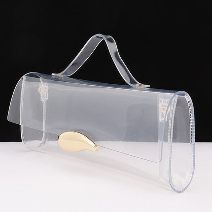 Transparent Top-Handle Bag with Detachable Straps
