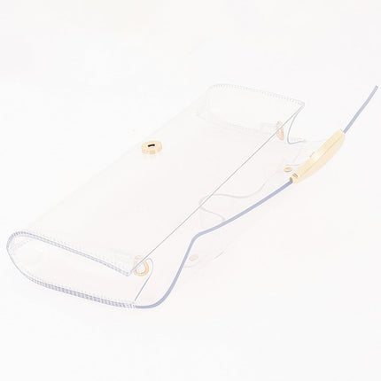 Transparent Top-Handle Bag with Detachable Straps
