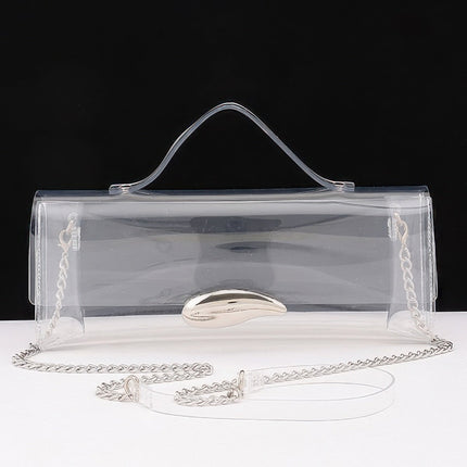 Transparent Top-Handle Bag with Detachable Straps