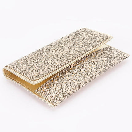 Rhinestone Envelope Clutch — Classic Flap