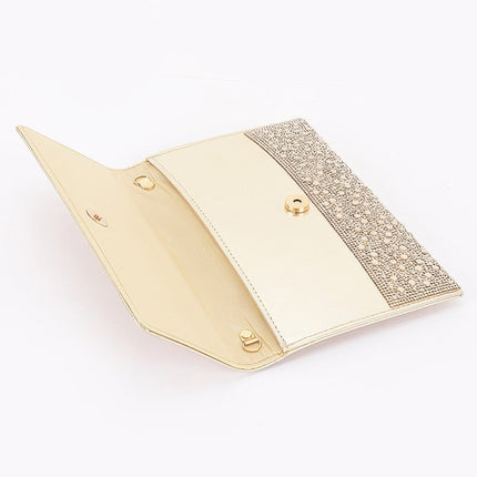 Rhinestone Envelope Clutch — Classic Flap