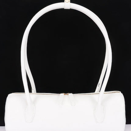Rectangular Faux-Leather Shoulder Bag