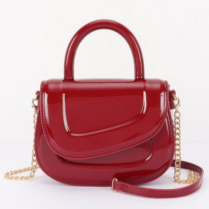 Patent-Style Top-Handle Bag with Detachable Strap