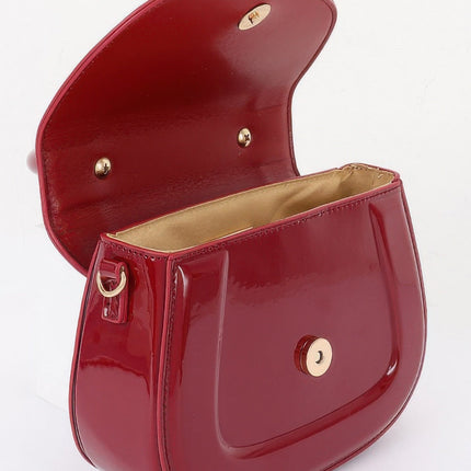 Patent-Style Top-Handle Bag with Detachable Strap