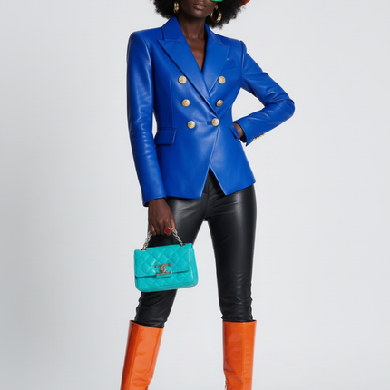 Wall Street Vegan Executive Leather Blazer Jacket BYMANYC ® New York