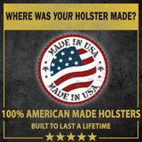 The Ultimate Suede IWB Holster - Medium Size | Fits Glock 42 | Sig P365 | Hellcat | Lifetime Warranty | Made in USA