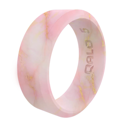 Women's Metallic Marble Modern Silicone Ring