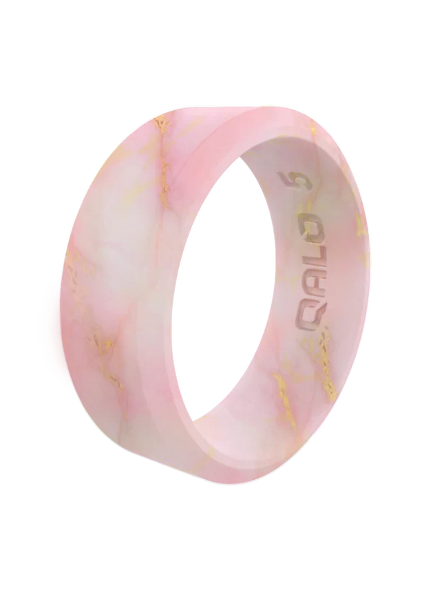 Women's Metallic Marble Modern Silicone Ring