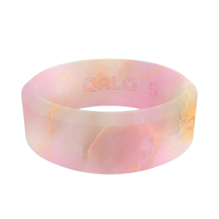 Women's Metallic Marble Modern Silicone Ring