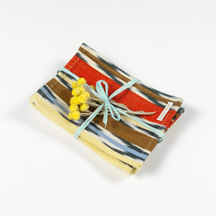 Xela Multi Jaspe Cocktail Napkins Set of 4