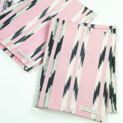 Xela Light Pink Jaspe Cocktail Napkins Set of 4