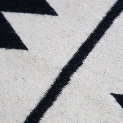 Zapotec Black & Ivory Rug #5