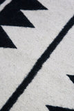 Zapotec Black & Ivory Rug #5