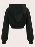 Zip-Up Cropped Hoodie | Brooklyn - BYMANYC ® New York