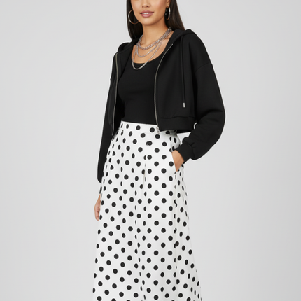 Zip-Up Cropped Hoodie | Brooklyn - BYMANYC ® New York