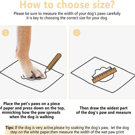 Croc-Style Dog Shoes – 4 Pack Set
