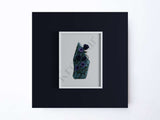 Abyssal Bloom – Ocean Jasper Digital Art Print | Midnight Floral Botanical Download