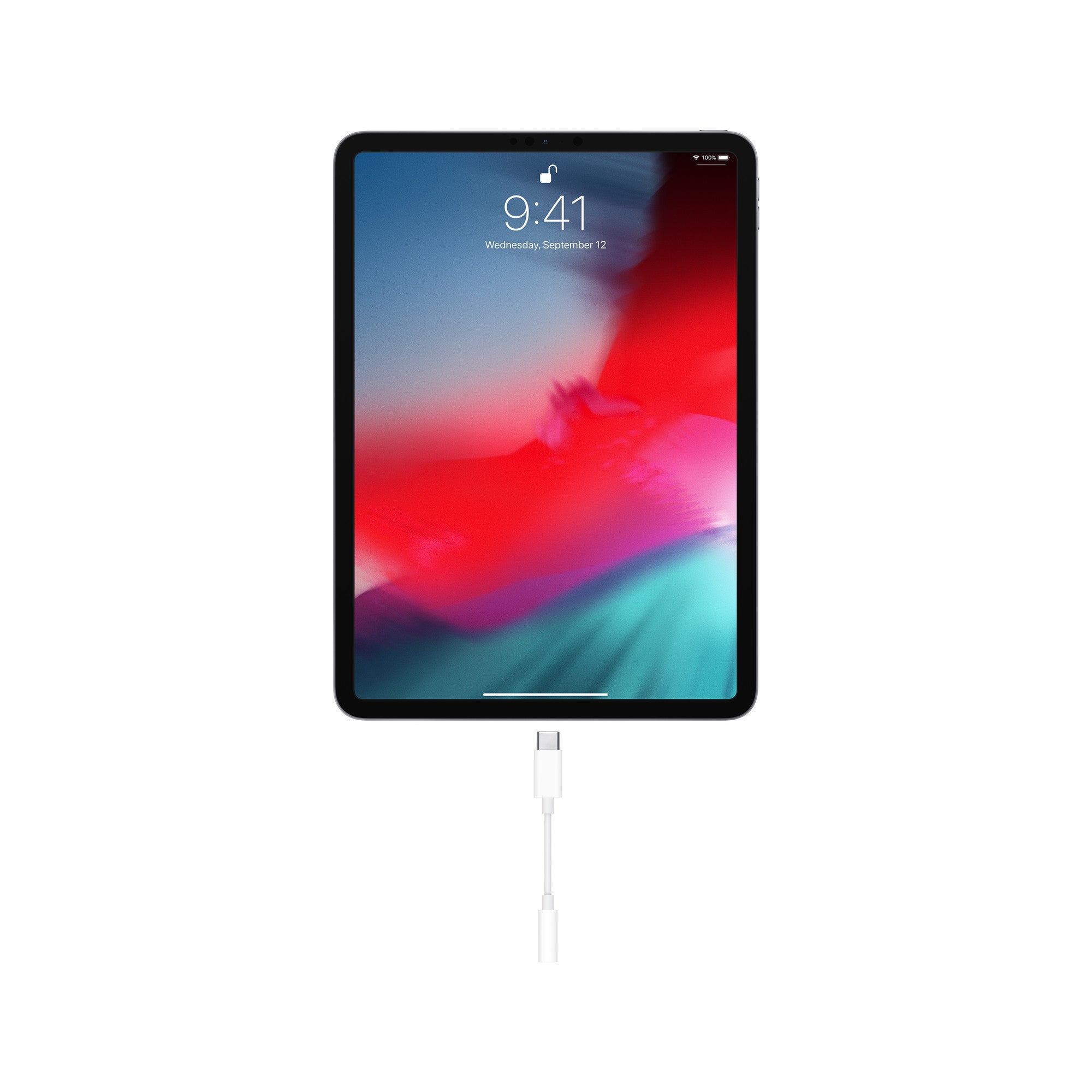 iPhone’a bağlanmış Apple USB-C jak adaptörü