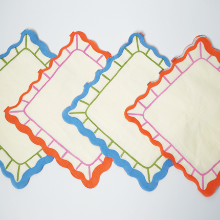 Vibrant Striped Party Pack | Plates, Cups & Napkins for 12 Guests | Pop Party Supplies