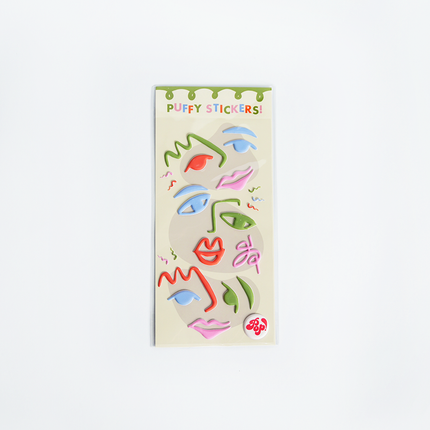 Art Party Puffy Stickers - 10 pack