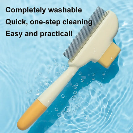 Paw Comb Self-Cleaning Pet Grooming Comb | Fine-Tooth Fur Remover for Cats & Small Dogs