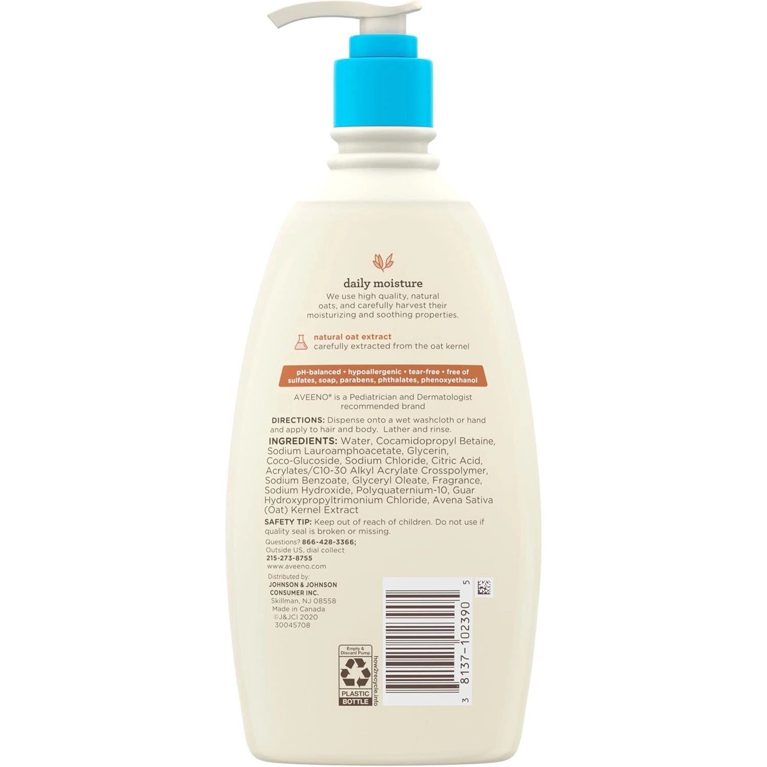 Aveeno Baby Daily Moisture Lotion fragrance free pediatrician recommended