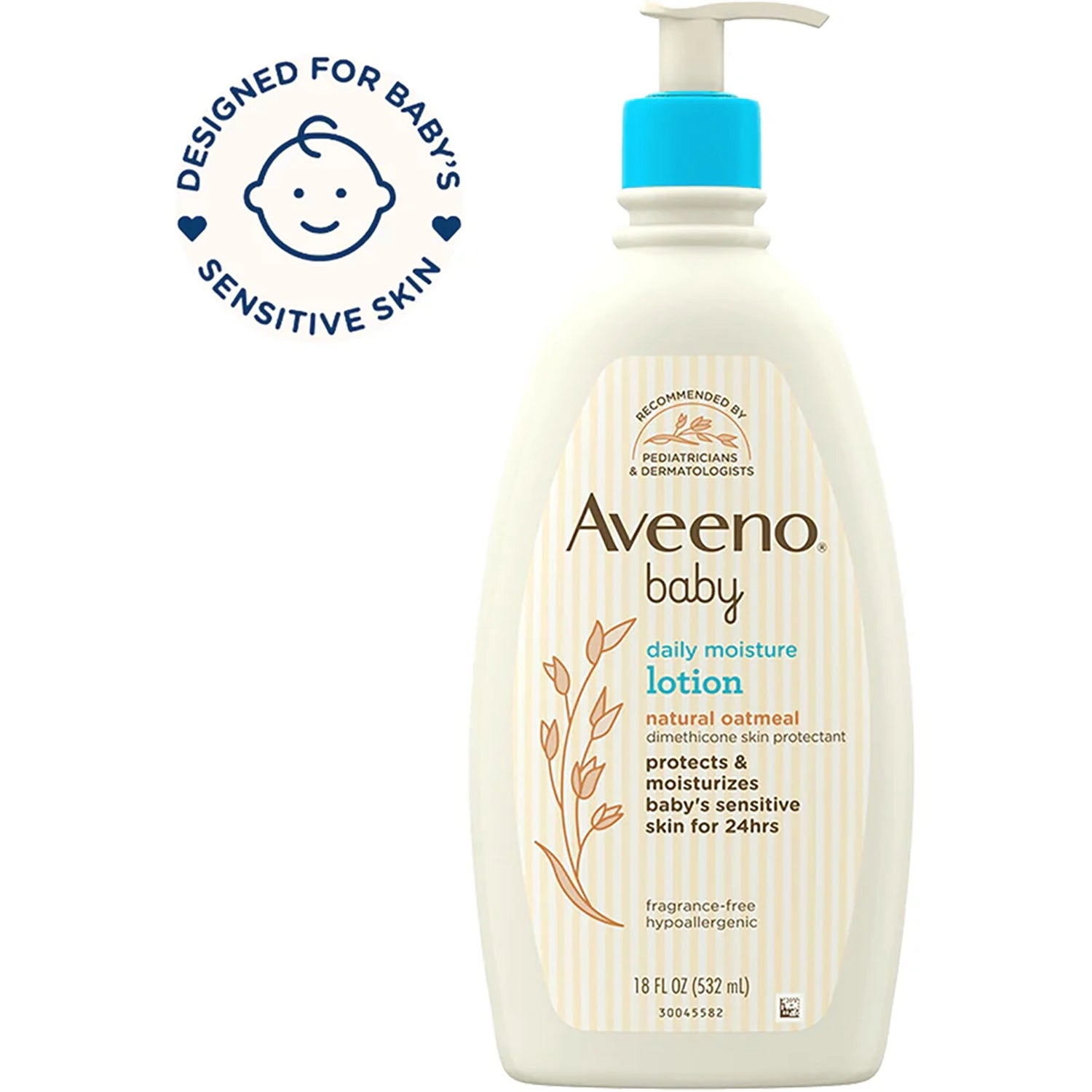 Aveeno Baby Daily Moisture Lotion fragrance free pediatrician recommended