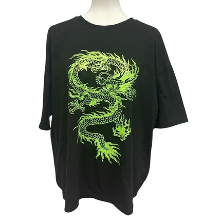 SHEIN Mens Medieval Dragon Graphic Tee — Pre-Owned, Size Small