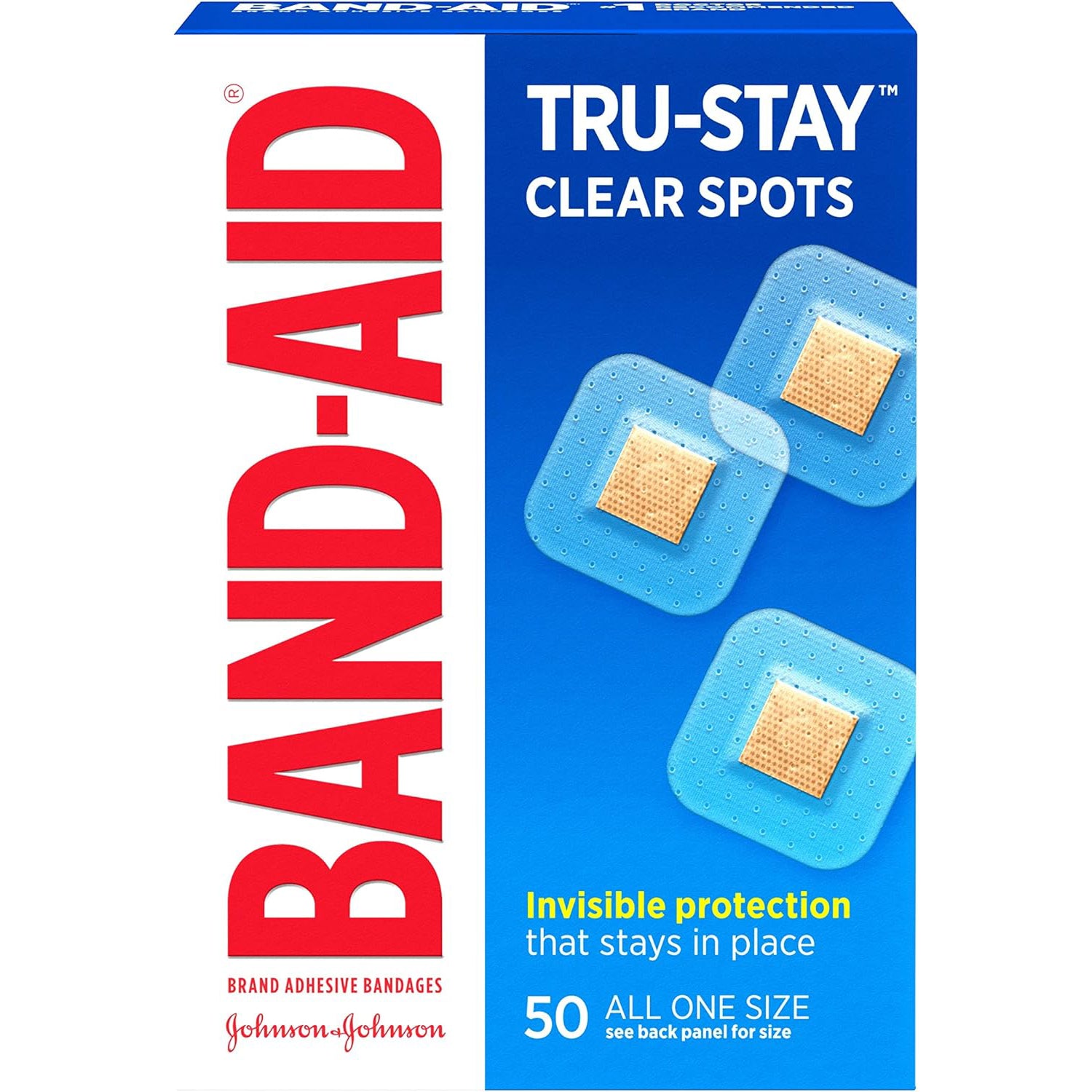 Band-Aid Tru-Stay clear spots for small cuts and blisters