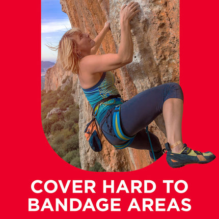 Clear transparent spot bandages on skin — discreet wound coverage