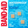 BAND-AID 50-count waterproof clear spot bandages – protective for small wounds