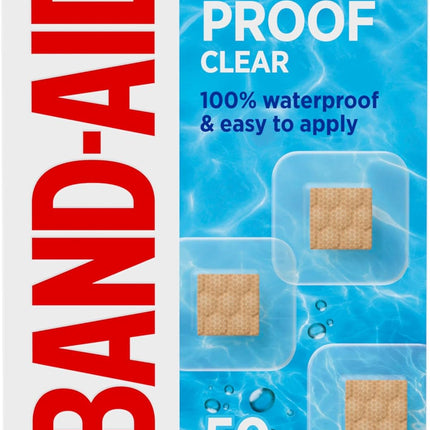 Band-Aid Waterproof Clear Spot Bandages — 50 Count