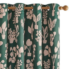 Bohome Foliage Blackout Curtains